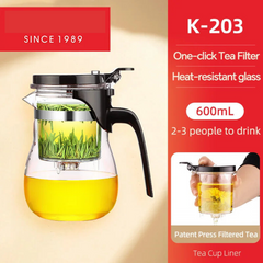 Heat Resistant Glass Tea Pot