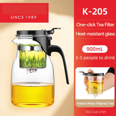 Heat Resistant Glass Tea Pot