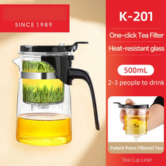 Heat Resistant Glass Tea Pot