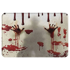 Halloween Blood Footprint Mat