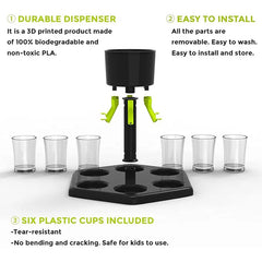 6 Plastic Shot Dispenser