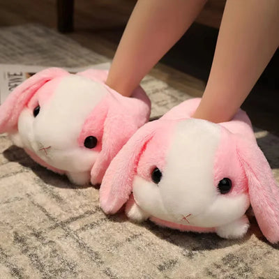 Cute Rabbit Plush Slippers