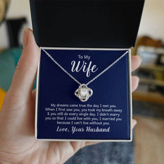 Love Knot Necklace - For Wife From Husband