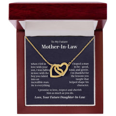 Interlocking Hearts Necklace - For Future Mother-in-Law